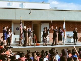 Students join our district staff in a heartfelt assembly.