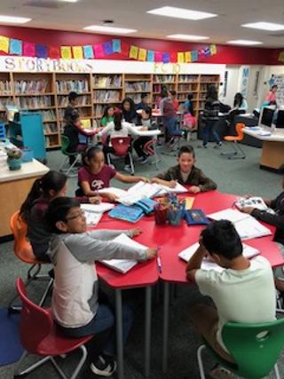 Students enjoy collaborating on exciting class projects in the new Heritage  Learning Commons!