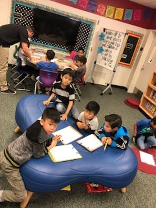 Students put their heads together to problem solve!