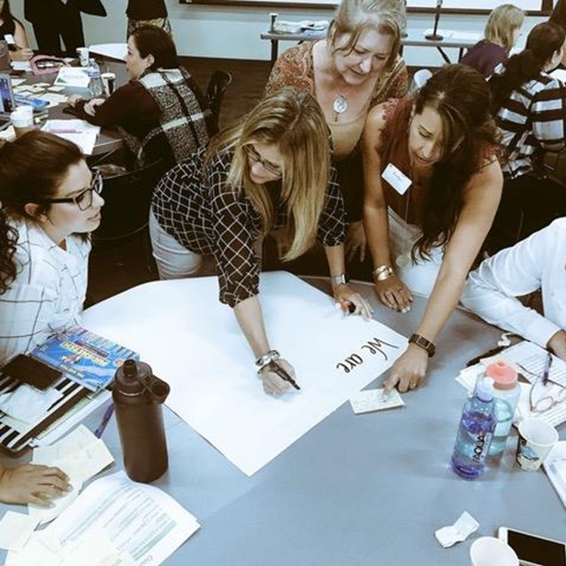 Teachers collaborate on important instructional strategies that help students embrace the growth mindset!